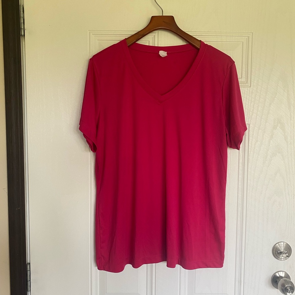 3 for $10 sale; Opna pink v-neck performance t-shirt - XXL